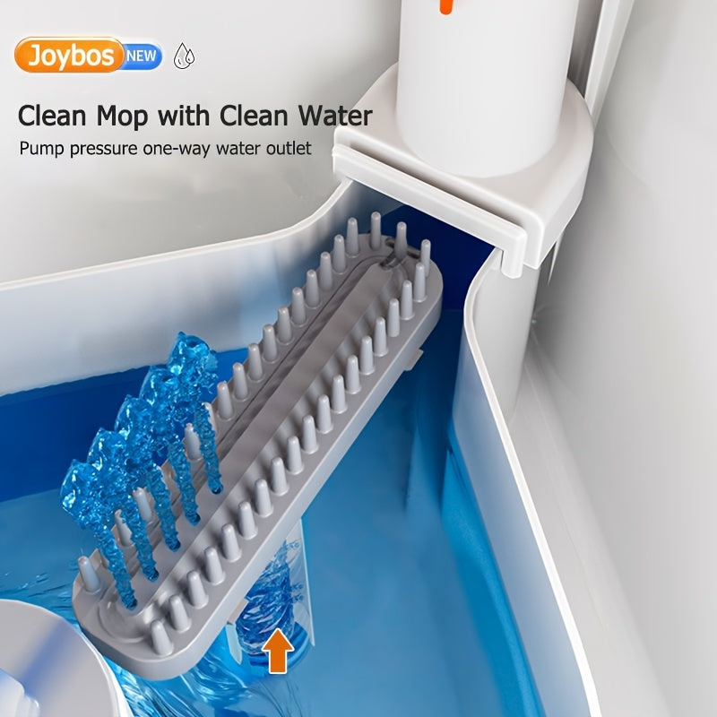 Joybos 360° Spin Mop And Bucket Set Featuring Four Washable Pads - Includes an Extendable Stainless Steel Handle, Designed for Manual Cleaning of Floors for Both Wet And Dry Applications, Perfect for Use in The Home, Kitchen, Bathroom, Living Room