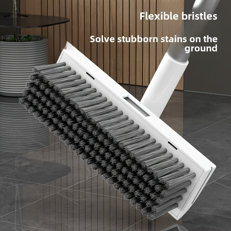 Best Quality 3-in-1 High-Efficiency Ergonomic Long Handle Floor Cleaning Kit - Durable Broom, Dustpan & Brush Set for Home, Office, School, Redroom, Dorms - Easy-to-Clean Household Cleaning Essentials