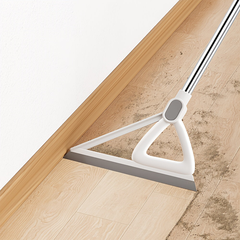 2-in-1 Broom and Dustpan Set, Foldable, Rotating, Hair Sweeping Tool, Home Kitchen, Living Room, Patio, Company