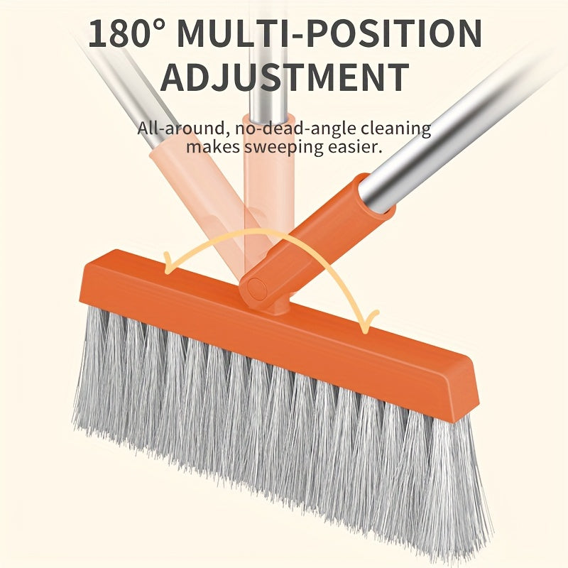 The Broom And Dustpan Set Includes A Broom And Dustpan. The Broom Bristles Are Dense And Elastic, Which Can Effectively Sweep Away Dust, Hair, And Other Debris. The Dustbin Is Wide And Deep, Making It Easy to Collect Garbage